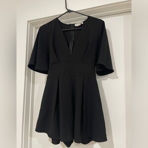 These Three Boutique Black Short Sleeve Romper